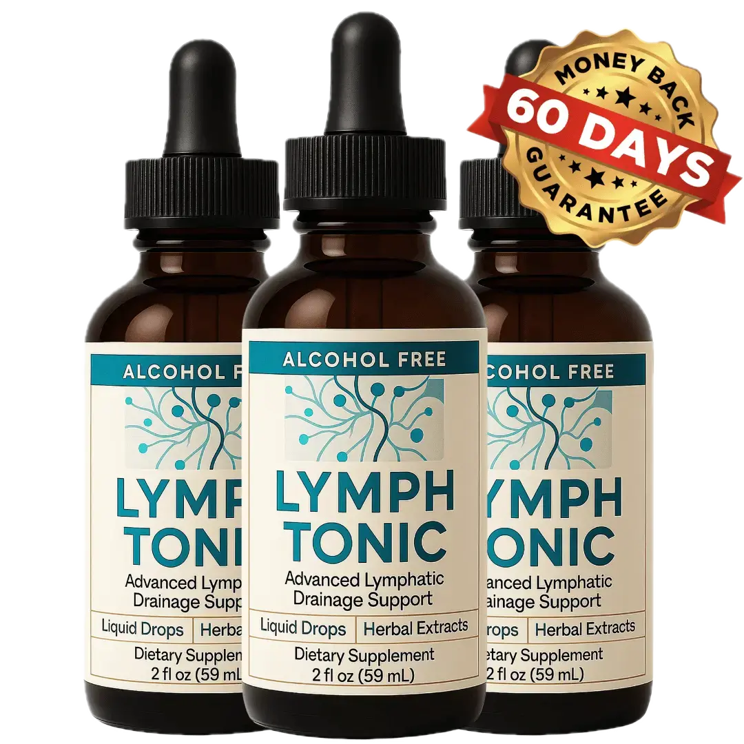 Lymph Tonic 3-bottle package — alcohol-free lymphatic drainage supplement